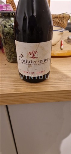 Rhônen laakso Côtes-du-rhône Quintessence Gérard Sauzon Ei vuosikertaa