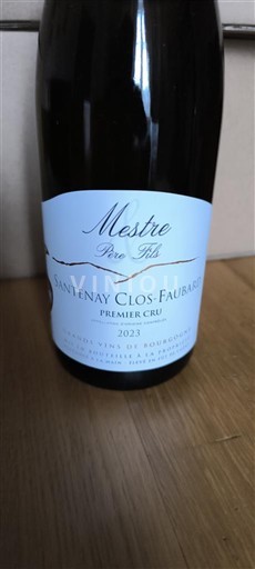 Burgundsko Santenay Premier Cru Mestre Père & Fils Santenay Clos-Faubard 2023