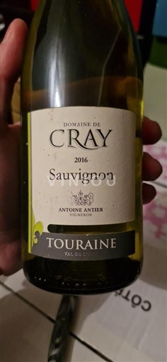 Loiredalen Touraine Domaine Cray Sauvignon 2016