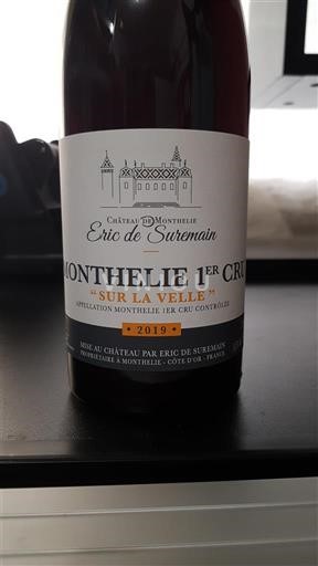 Bourgogne Monthélie Premier Cru Château Monthelie Sur la Velle 2019