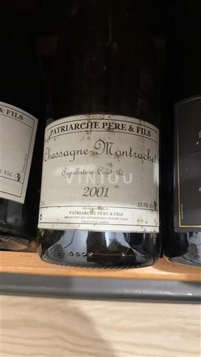 Burgundsko Chassagne-montrachet Patriarche Père & Fils 2001