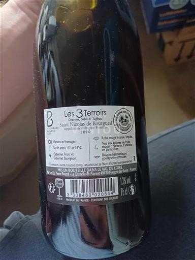 Loire-dalen Saint-Nicolas-De-Bourgueil Les 3 terroirs 2020