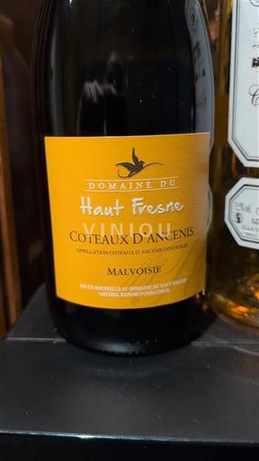Vallée de la Loire Coteaux-d'ancenis Domaine Haut Fresne Malvoisie 2023