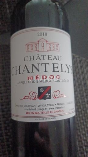 Bordeaux Médoc Château Chantelys 2018