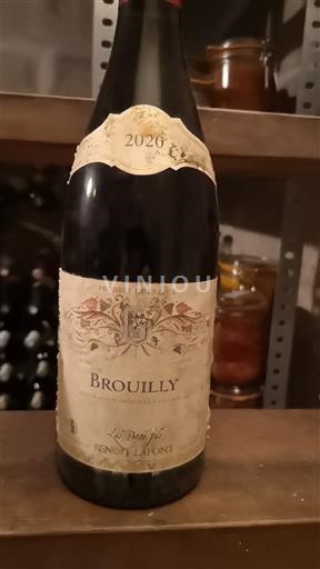 Beaujolais Brouilly Benoit Lafont Les Pierres Folles 2020
