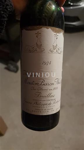Bordeaux Pauillac Château Mouton Baron Philippe 1974
