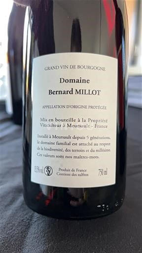 Bourgogne Meursault Domaine Bernard Millot Icke årgångsbetecknad
