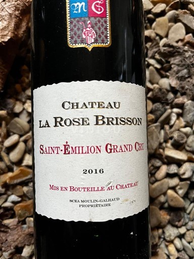 Bordeaux Saint-Émilion Grand Cru Grand Cru Château La Rose Brisson 2016