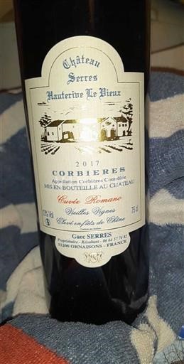 Langvedok Corbières Château Serres Romane Vieilles Vignes 2017