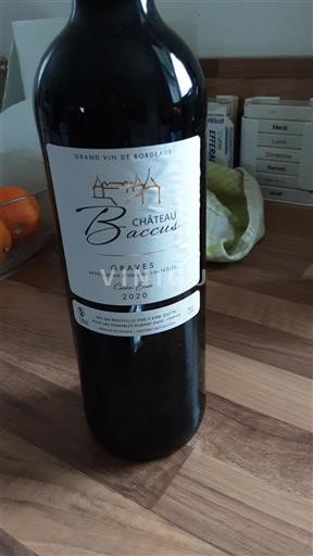 Bordeaux Graves Château Bacchus Elisée 2020