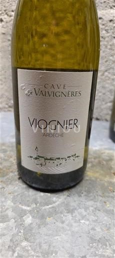 Alpe in reke Rona Ardeška. Cave de Valvignères Viognier 2022