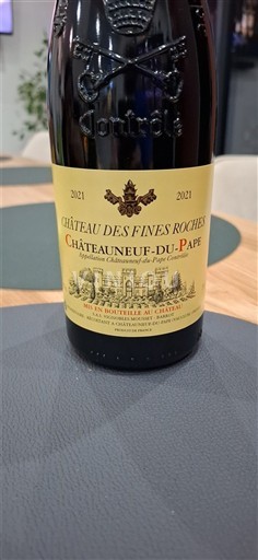 Rhônedalen Châteauneuf-du-Pape Château S Fines Roches 2021