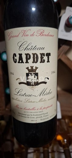 Bordeaux Listrac-Médoc Château Capdet 1994