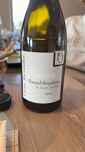 Bourgogne Pernand-Vergelesses Domaine Françoise Jeanniard Alexandra le devant des cloux 2020