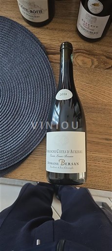 Burgundsko Bourgogne Côtes d'Auxerre Domaine Bersan 2018