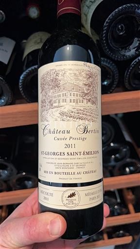 Bordeaux Saint-Georges-Saint-Émilion Château Bertin Prestige 2011
