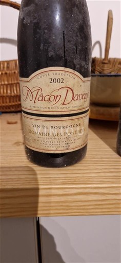 Burgundsko Mâcon a mâconské vesnice Domaine S Poncétys Tradition 2002