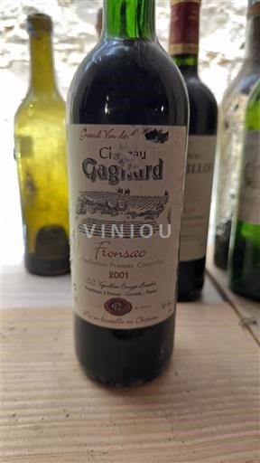 Burdeos Fronsac Château Gagnard 2001