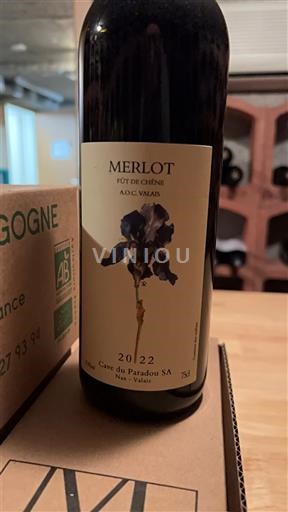 Valais Valais AOC Cave du Paradou SA Fût de Chêne 2022