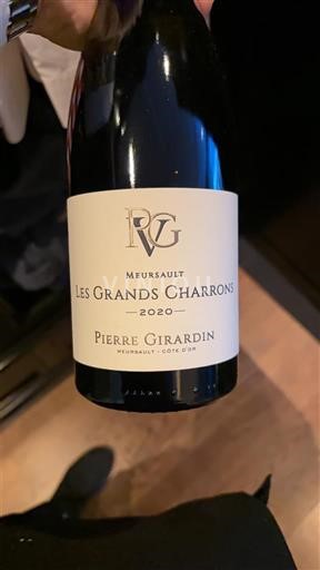 Bourgogne Meursault Pierre Girardin Les Grands Charrons 2020