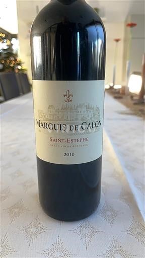Bordeaux Saint-Estèphe Marquis de Calon 2010