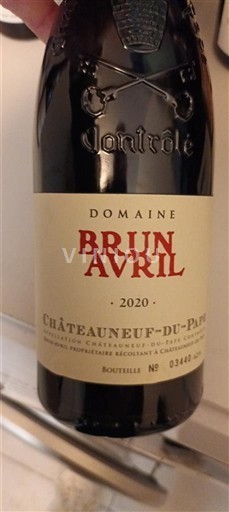 Rhônevallei Châteauneuf-du-Pape Domaine Brun Avril 2020
