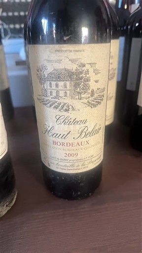 Bordeaux Château Haut Belair 2009
