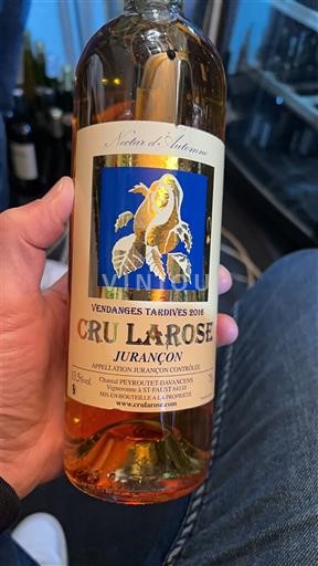 Sudoeste Jurançon Cru Larose Vendanges Tardives 2016