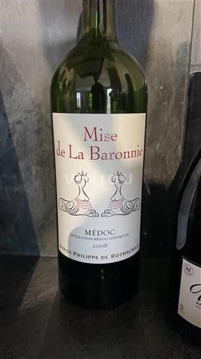 Bordeaux Médoc Baron Philippe de Rothschild Mise de La Baronnerie 2008