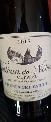 Loiredalen Touraine Château Nitray Chenin Tri Tardif 2015