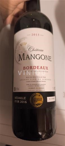 Bordeaux Château Mangone 2015