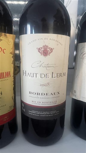 Bordeaux Château Haut de Lerm 2008