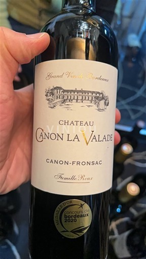 Bordeaux Canon-Fronsac Château Canon La Valade Ei vuosikertaa