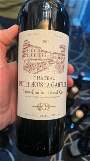 Wijnen Rouge sec Château Petit Bois La Garelle 2017 Frankrijk Bordeaux Saint-Émilion Grand Cru AOC Grand Cru