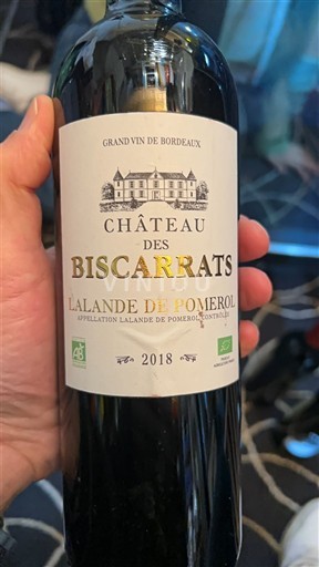 Bordeaux Lalande-de-Pomerol Château S Biscarrats 2018