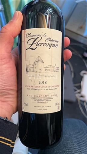 Sudoeste Côtes de Gascogne Domaine Château Larroque 2018