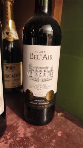 Bordeaux Cadillac-côtes-de-bordeaux Château Bel Air 2017