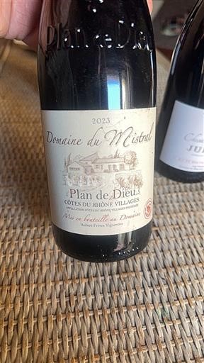 Valle del Ródano No especificado Domaine Mistral Plan de Dieu 2023