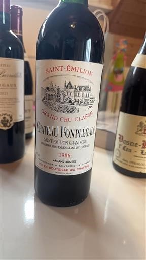 Bordeaux Saint-Émilion Grand Cru Classé Château Fonplégade 1986