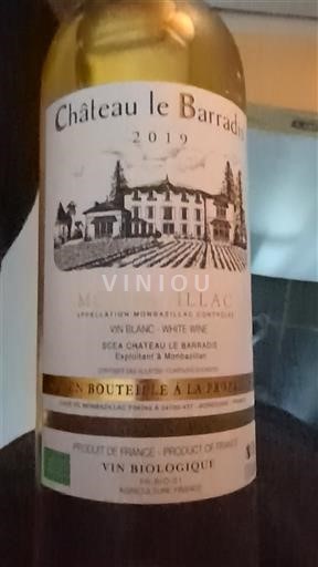 Sydvestfrankrig Monbazillac Château Le Barradis 2019