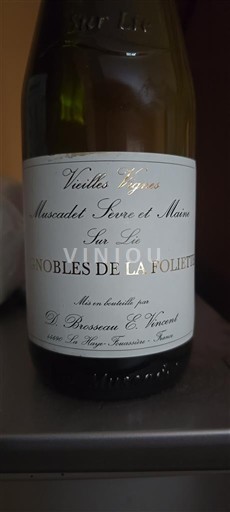 Loirevallei Muscadet-Sèvre-et-Maine Vignobles de La Foliette Vieilles Vignes Sur Lie Niet-geïntegreerd