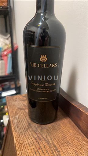 Vùng trồng nho được cấp phép California Thung lũng Sonoma VJB Cellars Sangiovese Reserva 2022