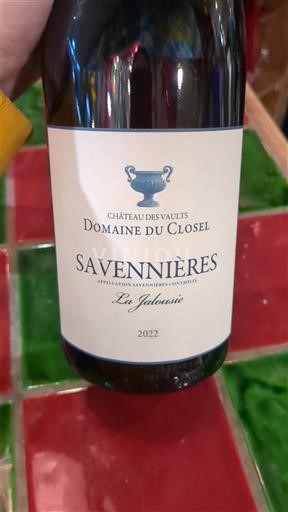 Loiredalen Savennières Domaine Closel La Jalousie 2022