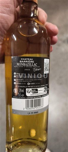 Tây Nam Monbazillac Château Barrière 2022