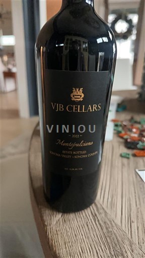 Vùng trồng nho được cấp phép California Thung lũng Sonoma VJB Cellars Montepulciano 2022