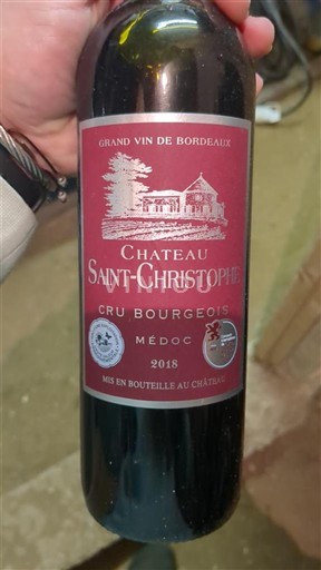 Bordeaux Médoc Cru Bourgeois Château Saint-Christophe 2018