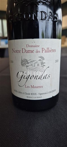 Valle del Rodano Gigondas Domaine Notre Dame des Pallières Les Mourres 2020