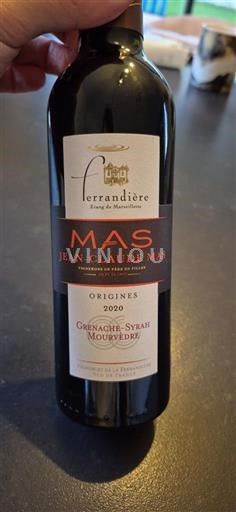 Languedoc in Roussillon Pays d'Oc Ferrandière Origines 2020