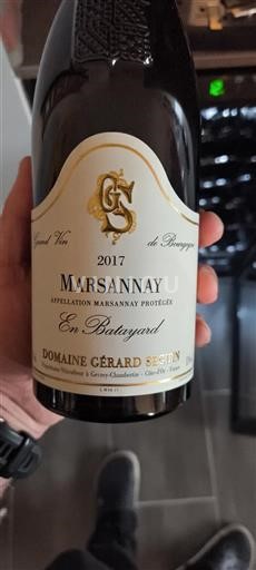 Burgundija Marsannay Domaine Gérard Seguin En Batayard 2017