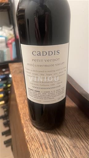 Vùng trồng nho được cấp phép California Thung lũng Livermore Caddis Petit Verdot 2023